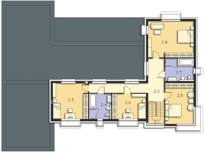 Piętro 1 projektu Annecy DCP360