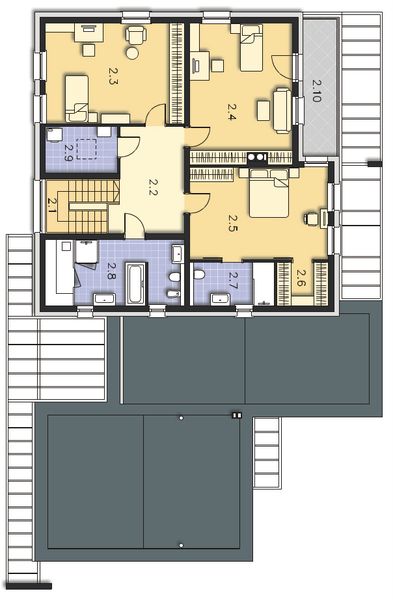 Piętro 1 projektu Tarrafal DCP372