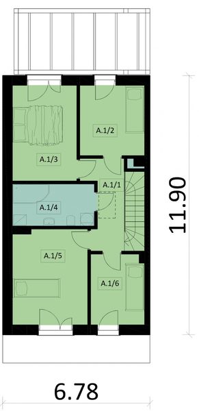 Piętro 1 projektu KA85 S