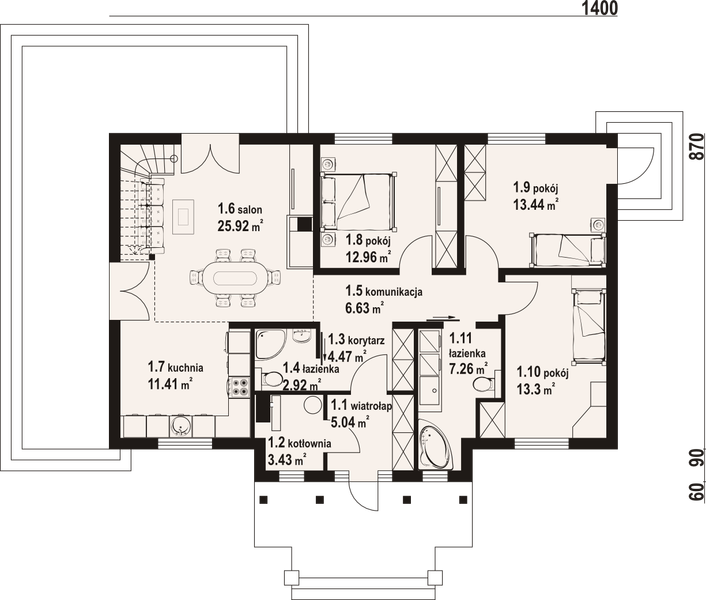 Parter projektu Chmielów 6 dws