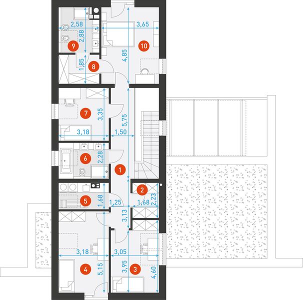 Poddasze projektu Ambitny 1