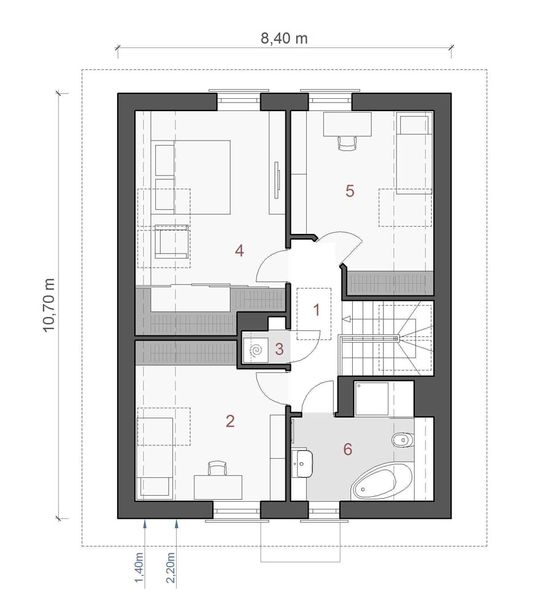 Poddasze projektu N18-BG
