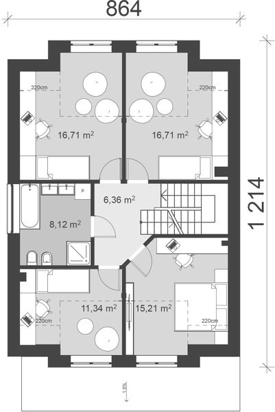 Poddasze projektu uA88v1