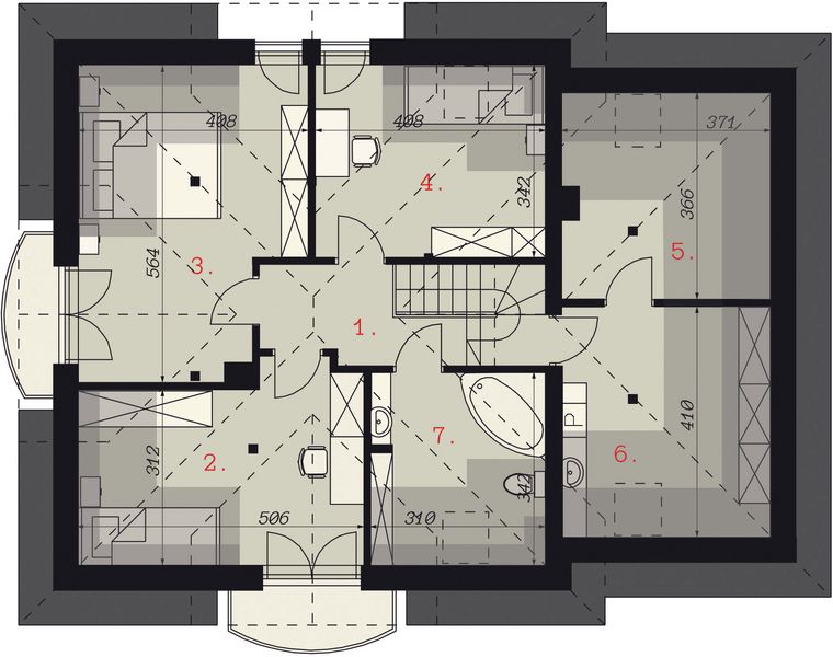 Poddasze projektu Sej-pro 002 energo