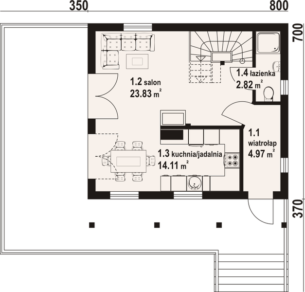 Parter projektu Świeszewo 9 dws