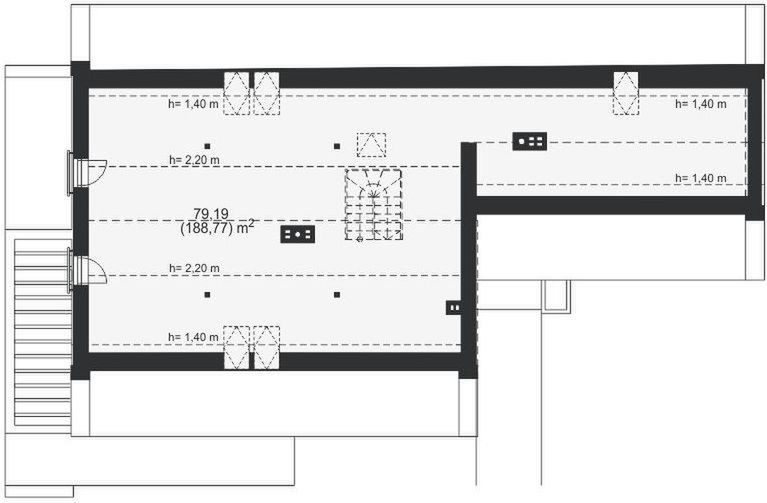 Poddasze projektu DomStudio 04