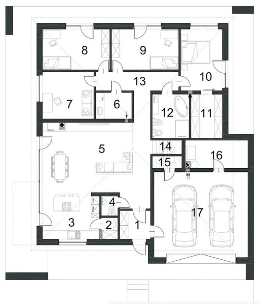 Parter projektu Harmonijny D56 wariant II