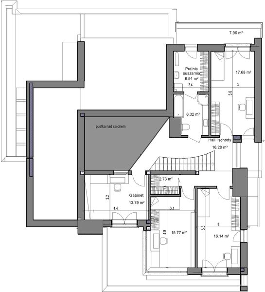 Piętro 1 projektu Domidea 102 2G