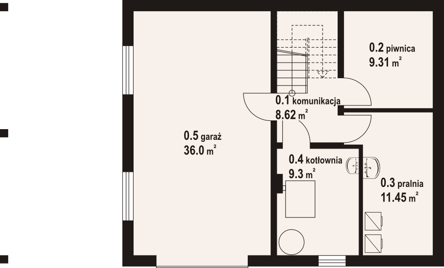 Piwnica projektu Bartne 39