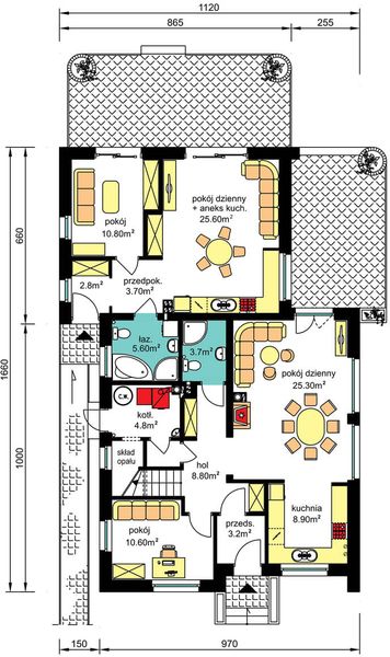 Parter projektu BS-56 dwulokalowy