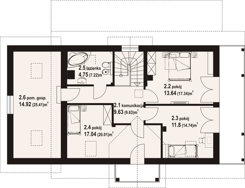 Poddasze projektu Milicz m12