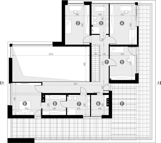 Piętro 1 projektu HomeKoncept 74