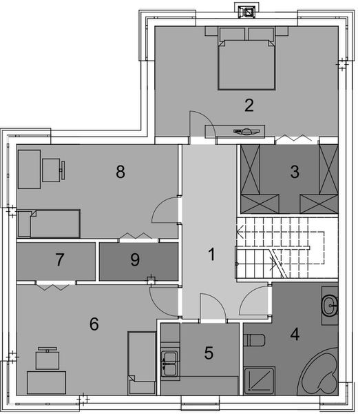 Piętro 1 projektu Eco 27