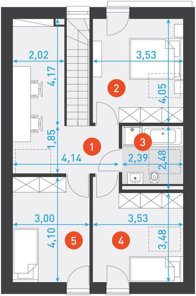 Poddasze projektu Zgrabny 1