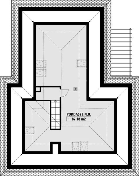 Poddasze projektu E-250
