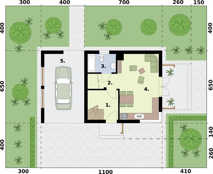 Parter projektu Orlean 7B dom letniskowy