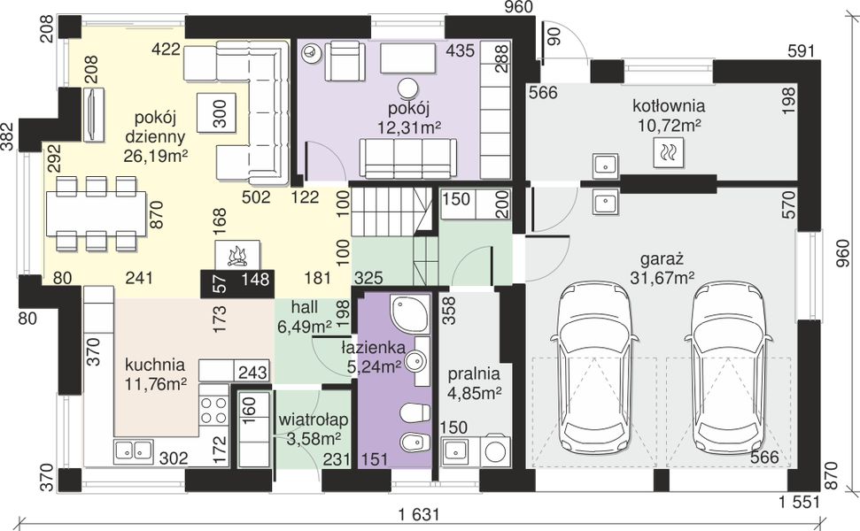 Parter projektu Dom przy Cyprysowej 50