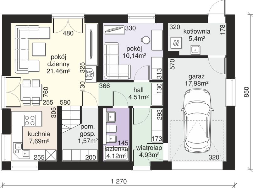 Parter projektu Dom przy Alabastrowej 42
