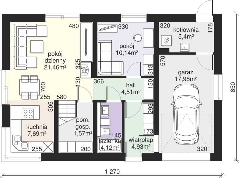 Parter projektu Dom przy Alabastrowej 47