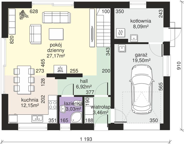 Parter projektu Dom przy Alabastrowej 53