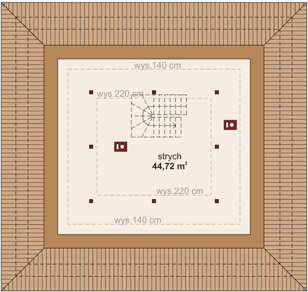 Poddasze projektu Domena 112 C1