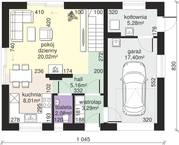 Parter projektu Dom przy Alabastrowej 54