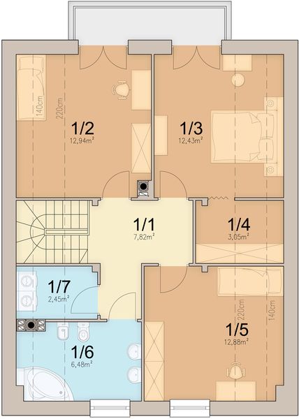 Poddasze projektu Lungo 3