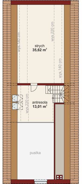 Poddasze projektu Domena 123 C1