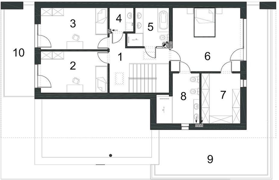 Piętro 1 projektu Precyzyjny D59