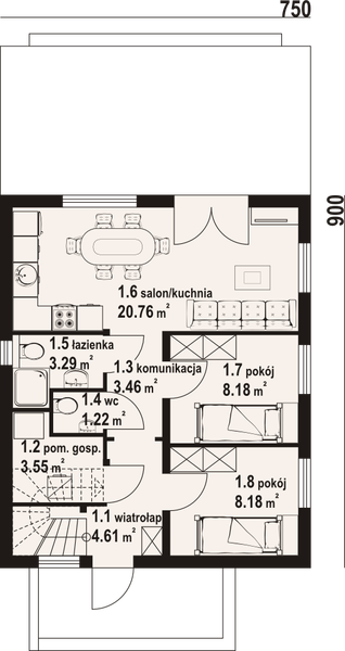Parter projektu Grochowo nowe 13 dws
