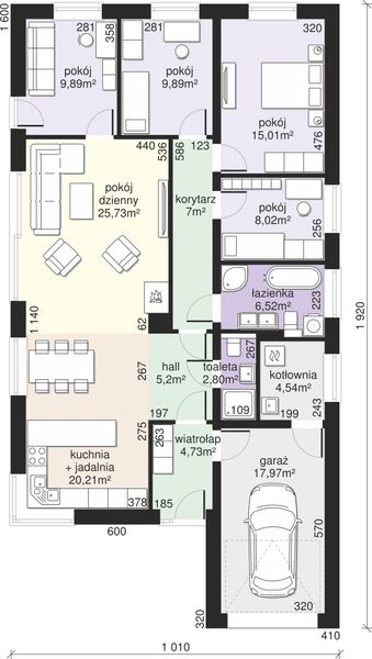 Parter projektu Dom przy Pastelowej 19 D