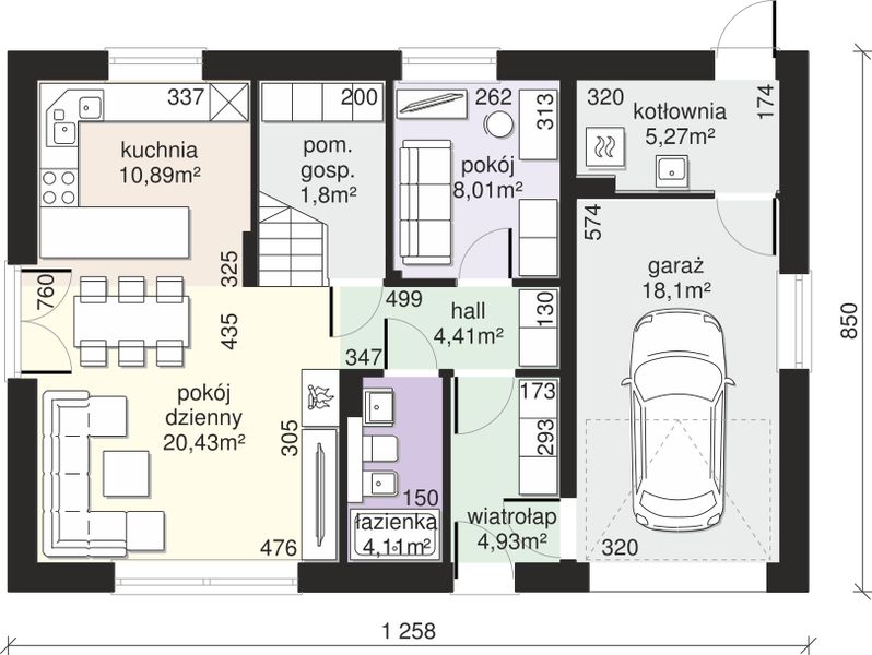 Parter projektu Dom przy Alabastrowej 44
