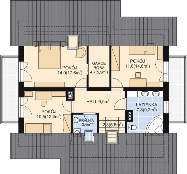 Poddasze projektu APS 282