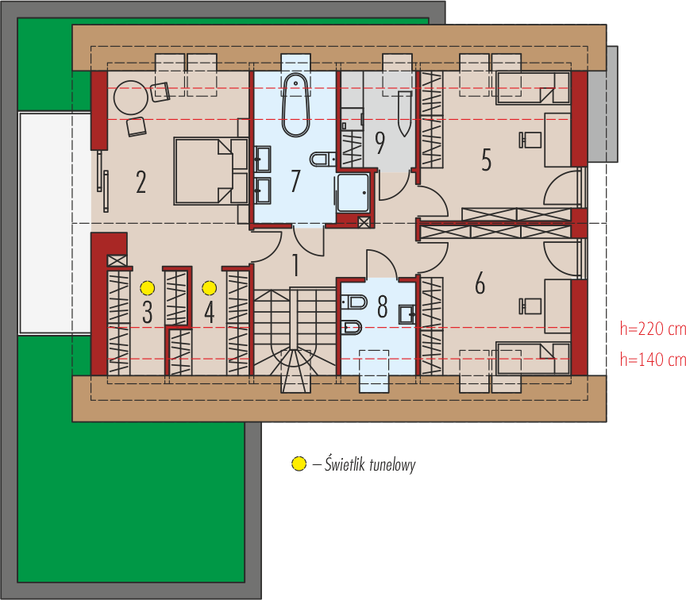 Poddasze projektu Malkolm G2 energo