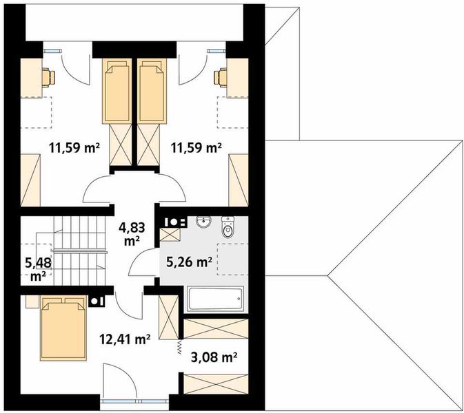 Poddasze projektu Malutki 4