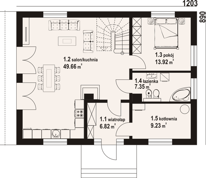 Parter projektu Żarowo 3m