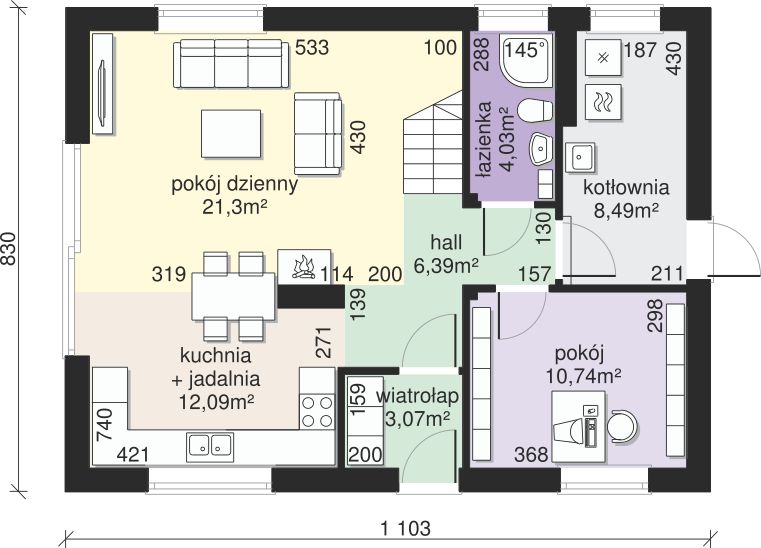Parter projektu Dom przy Alabastrowej 56