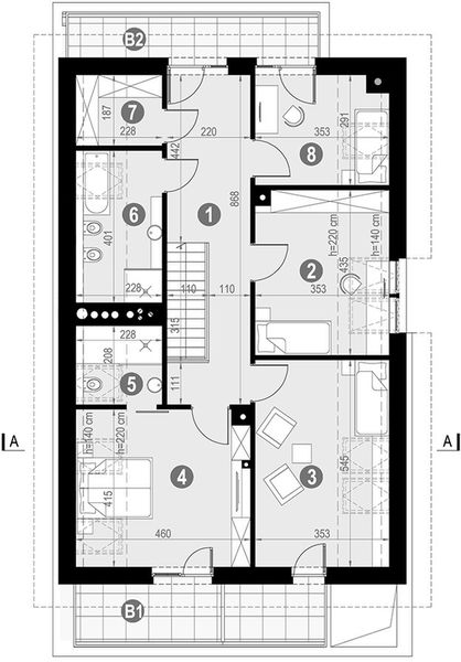 Poddasze projektu HomeKoncept 78