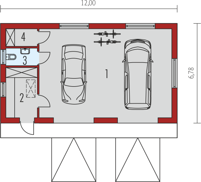 Parter projektu Garaż G22 01