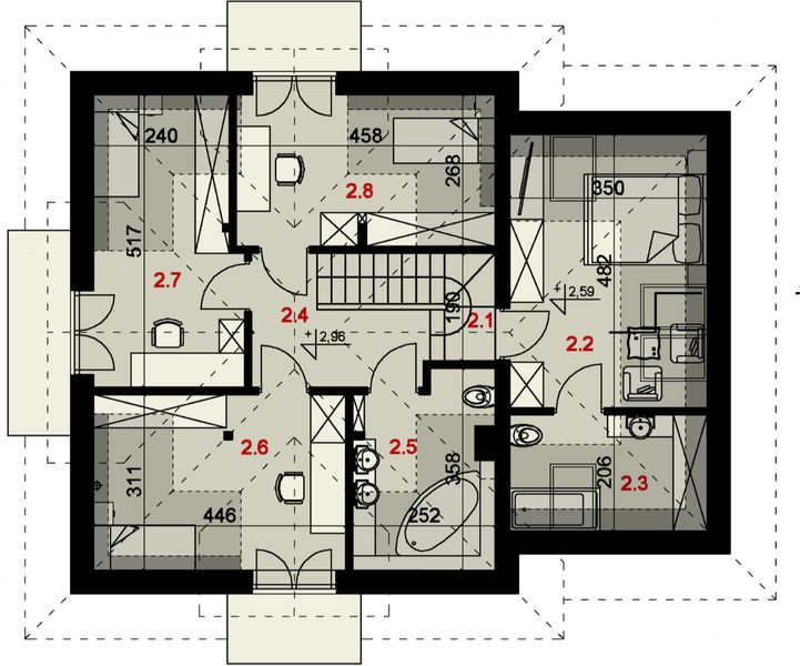 Poddasze projektu Sej-pro 008 energo