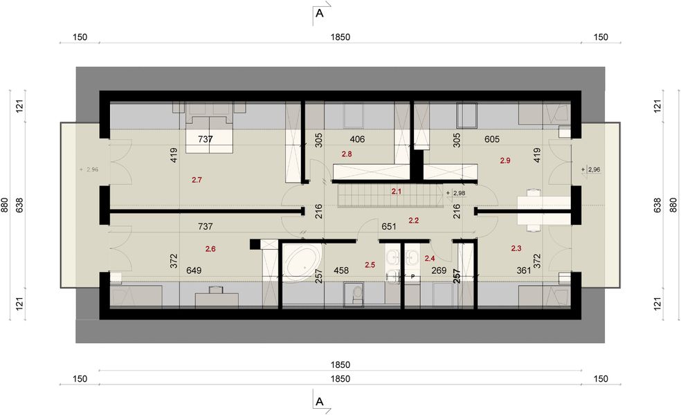 Poddasze projektu Sej-pro 018 energo