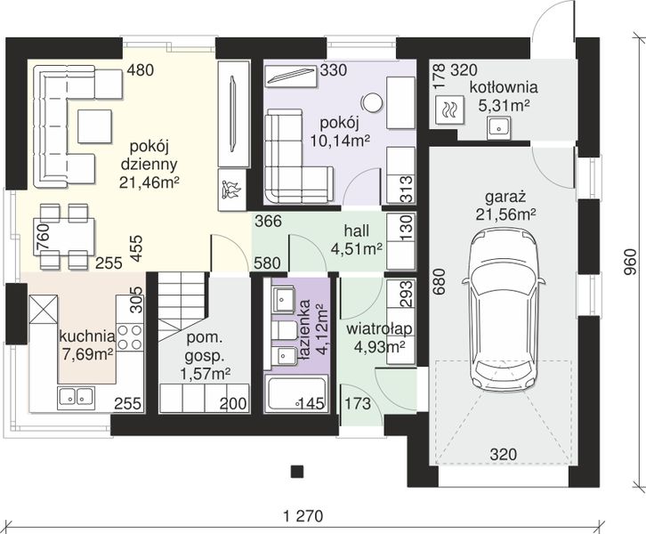 Parter projektu Dom przy Alabastrowej 57