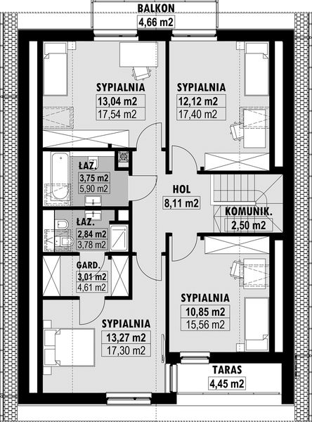 Poddasze projektu E-256