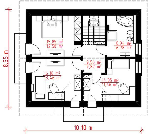 Poddasze projektu Alfa