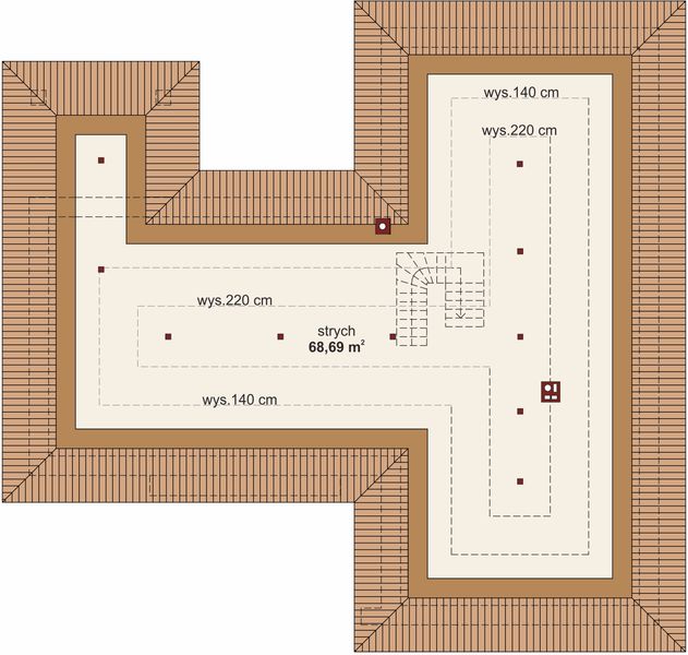 Poddasze projektu Domena 110 B1