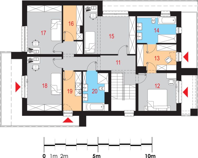 Piętro 1 projektu Avitus I G2