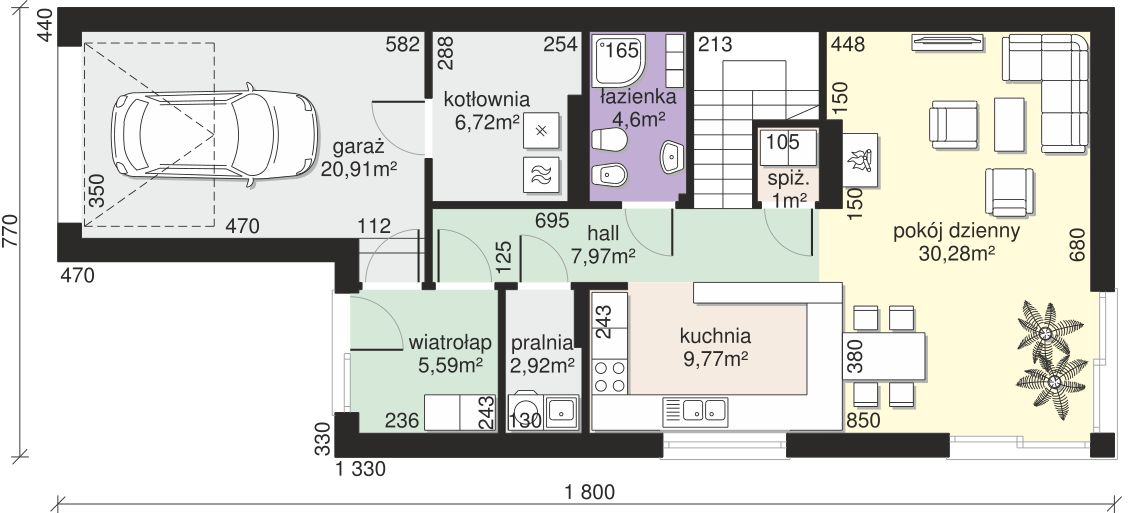 Parter projektu Dom przy Kolorowej 2