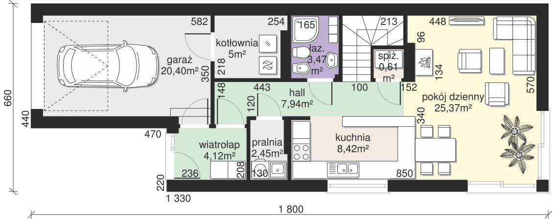 Parter projektu Dom przy Migdałowej 5
