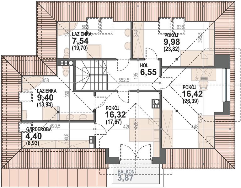 Poddasze projektu Alicja X 2G