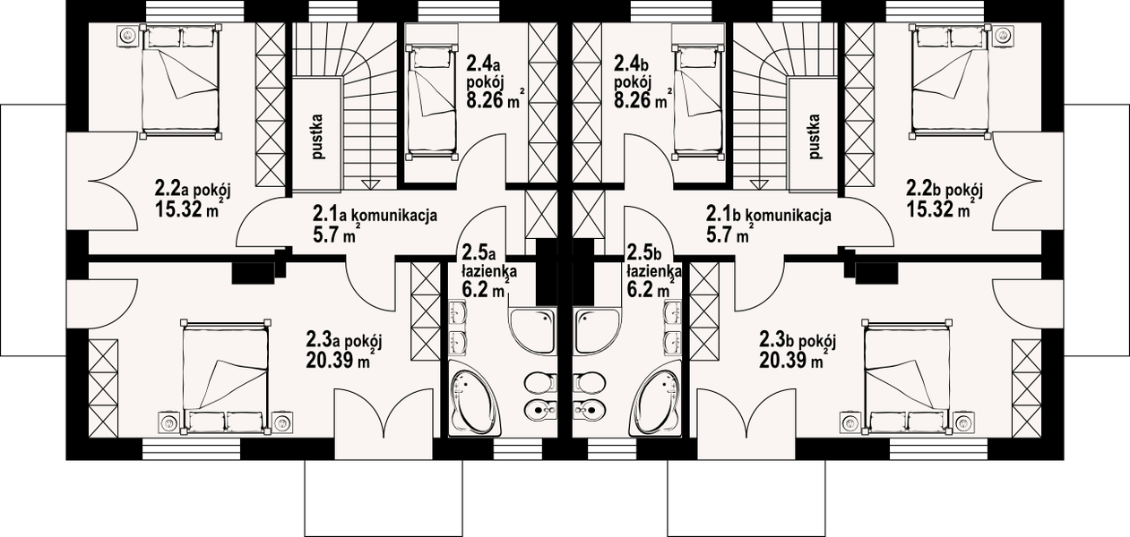 Poddasze projektu Gilowo 29 ab